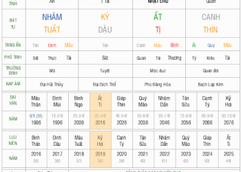 PHÂN TÍCH MỆNH LÝ TỨ TRỤ